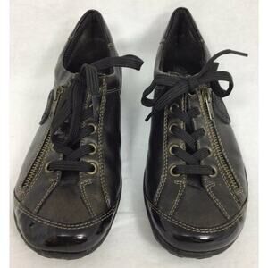 Remonte Liv Women Leather Sneakers 5.5 Comfort Shoe Travel Walking style Brown